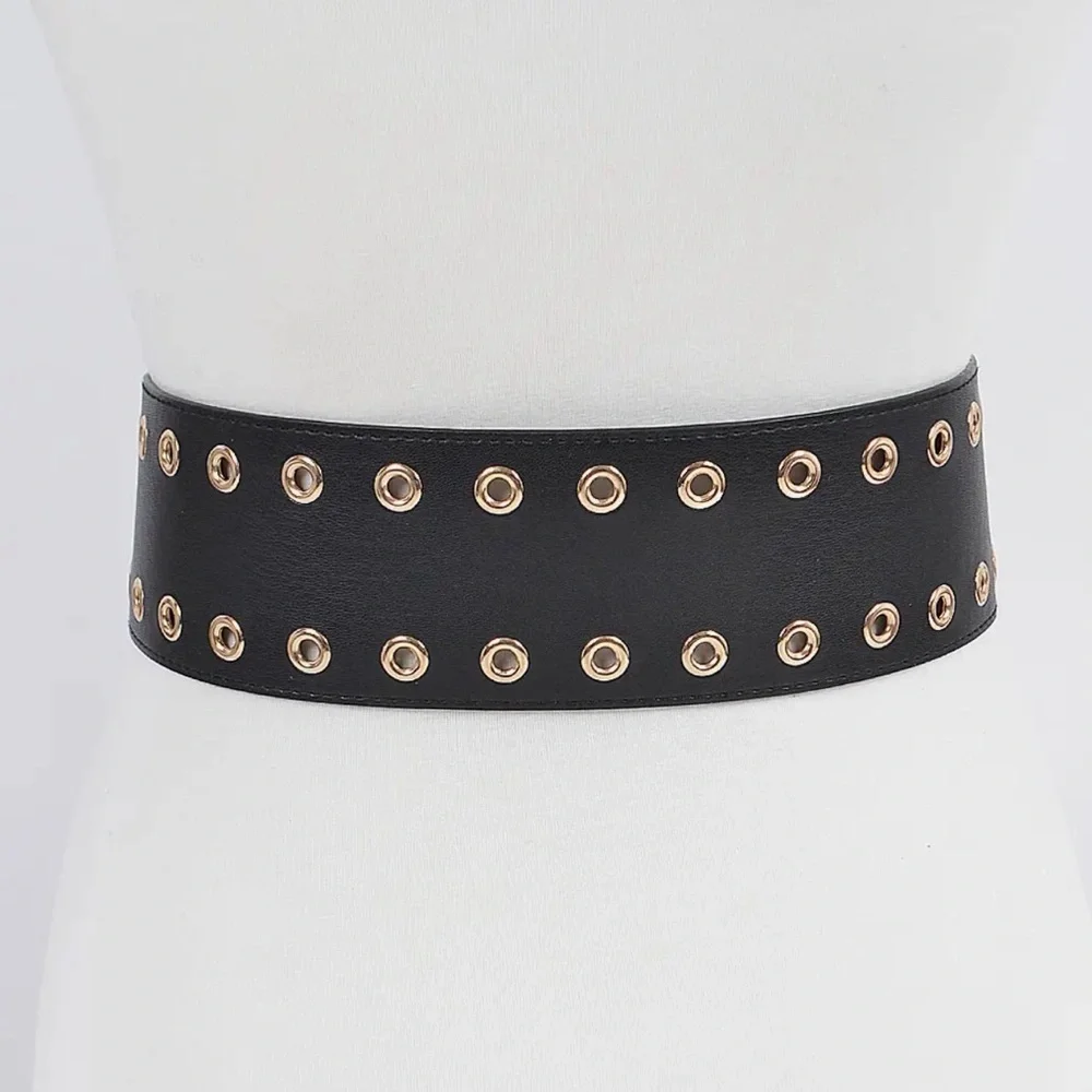 Eyelet Wide Belt